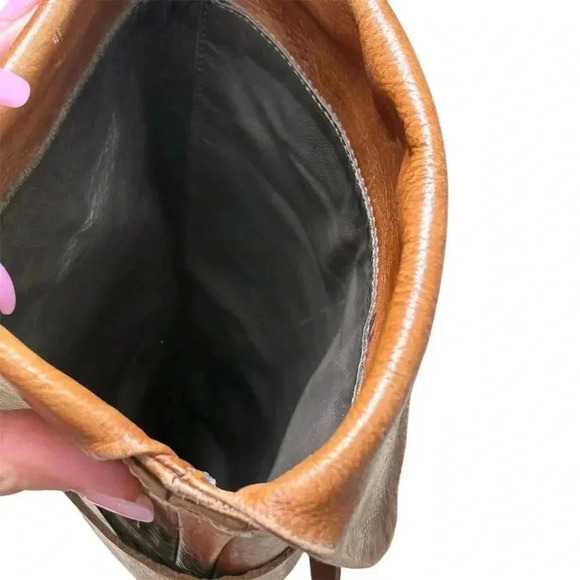 Francesco Morichetti Women's Brown Leather Riding Boots Size EU 37 - Picture 6 of 12